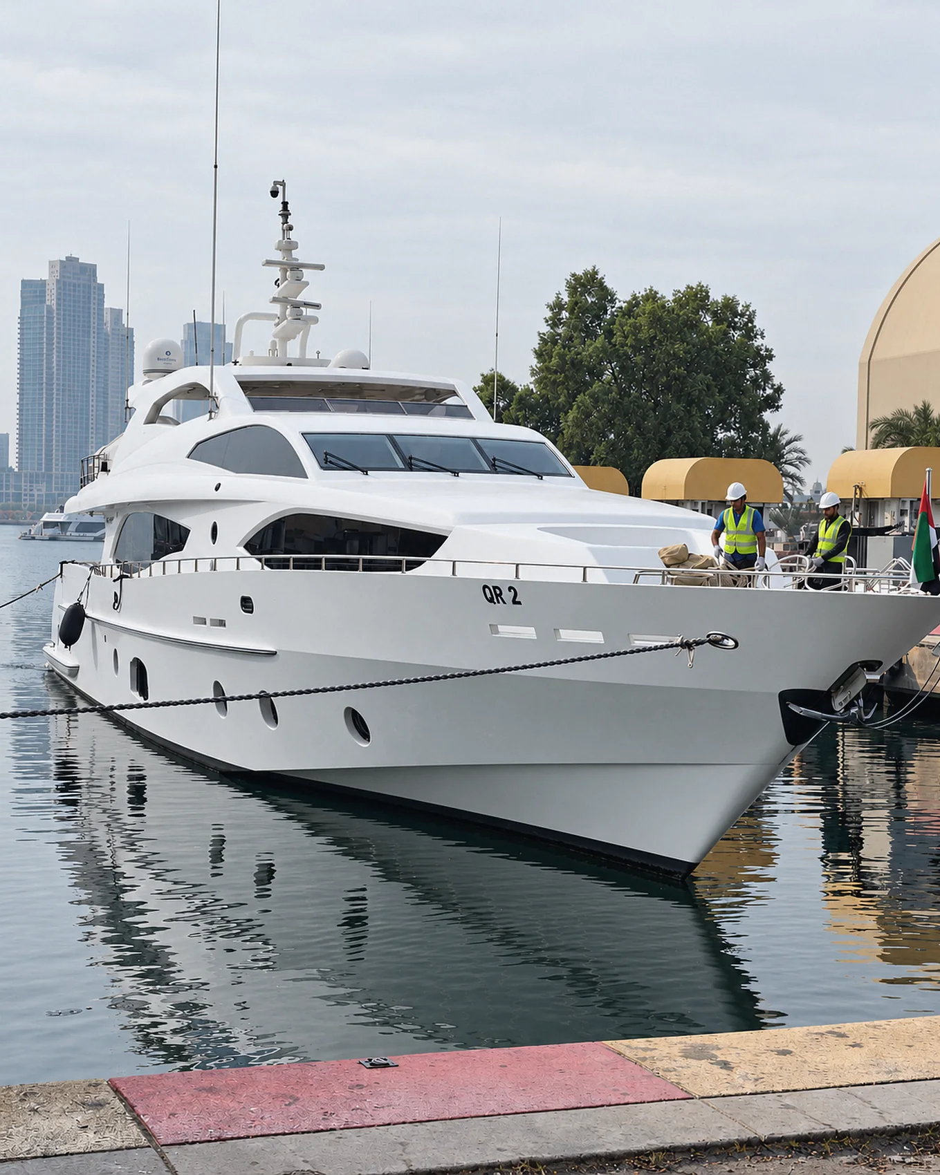 Back in the water at Dubai Maritime City
